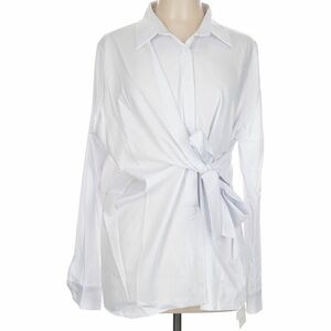 Elegant White Women's Wrap Top